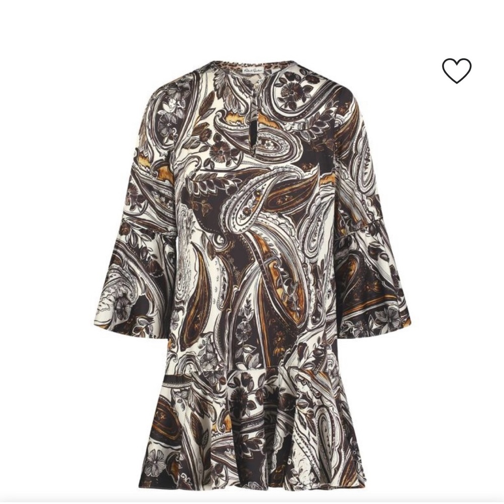 Robert Graham multicolored silk blend paisley dress, 6